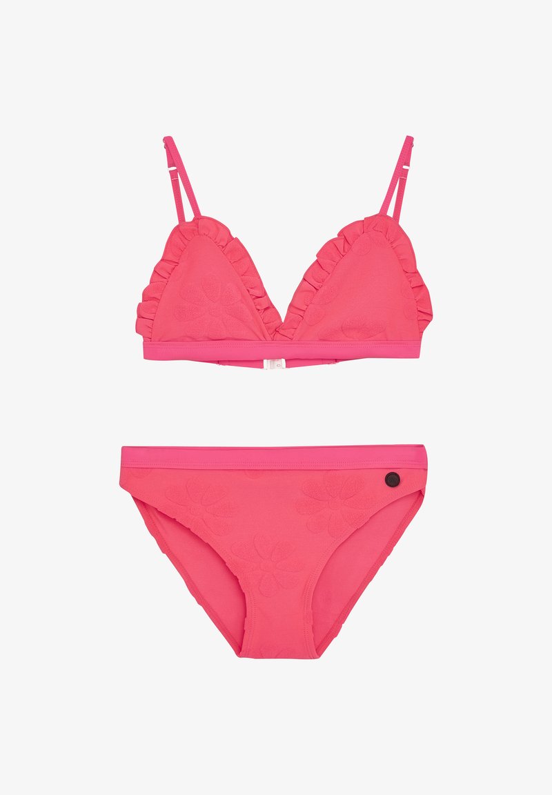 Indian Blue jeans SET - Bikini - neon pink