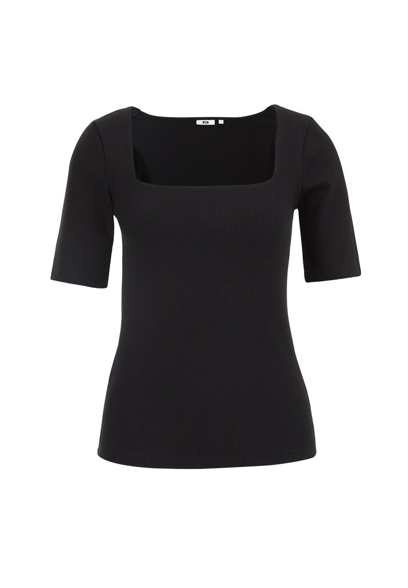 WE Fashion T-shirt basic zwart