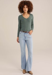 WE Fashion Hosszú ujjú felső - green