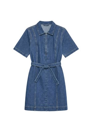 Vero Moda, DENIM DRESS VMLOUISE SHORT DRESS - Denim dress - medium blue denim