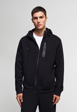 Terranova, FELPA TINTA UNITA - Felpa con zip - nero