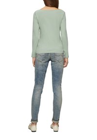 QS MIT U-BOOT-AUSSCHNITT - Longsleeve - salbeigrün