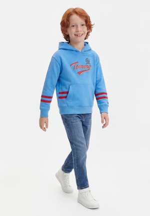 Tommy Hilfiger, CREST GRAPHIC HOODIE - Kapuutsiga pusa - copenhagen blue