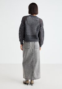ONLY ONLBILLIE LIFE SHORT O NECK - Strikkegenser - magnet
