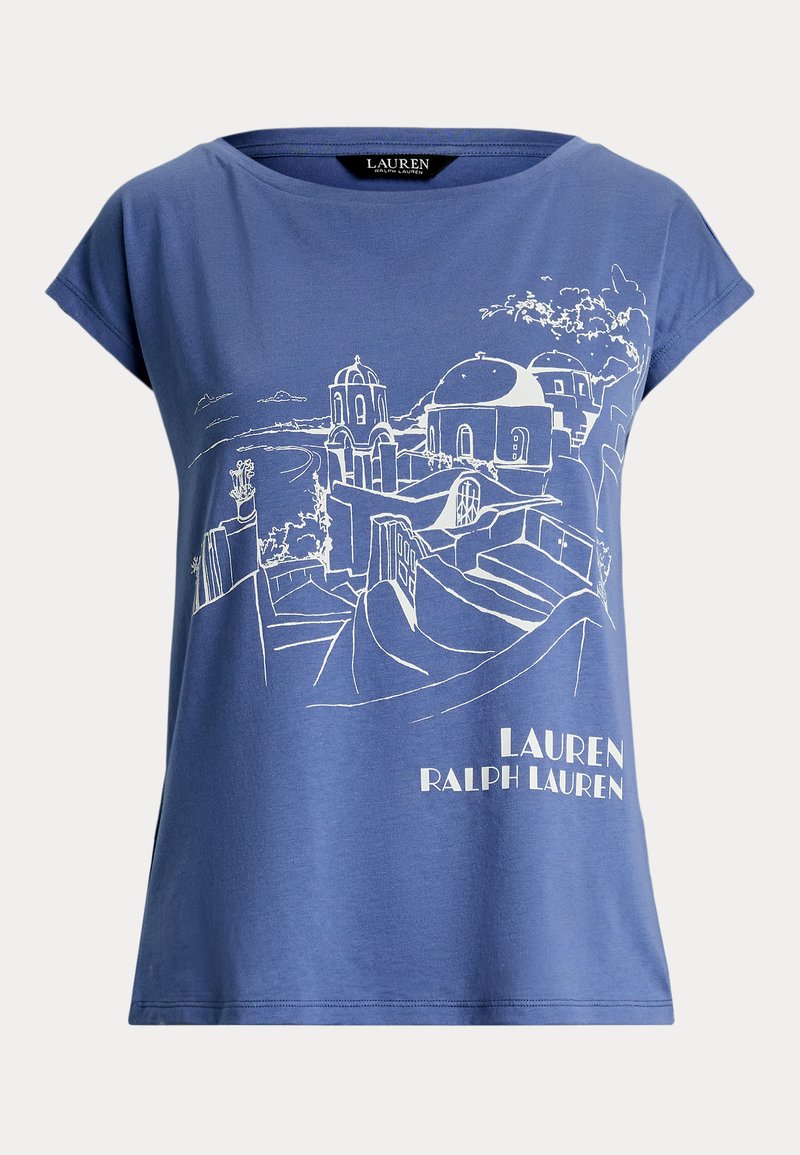 Lauren Ralph Lauren Petite T-shirt print blauw