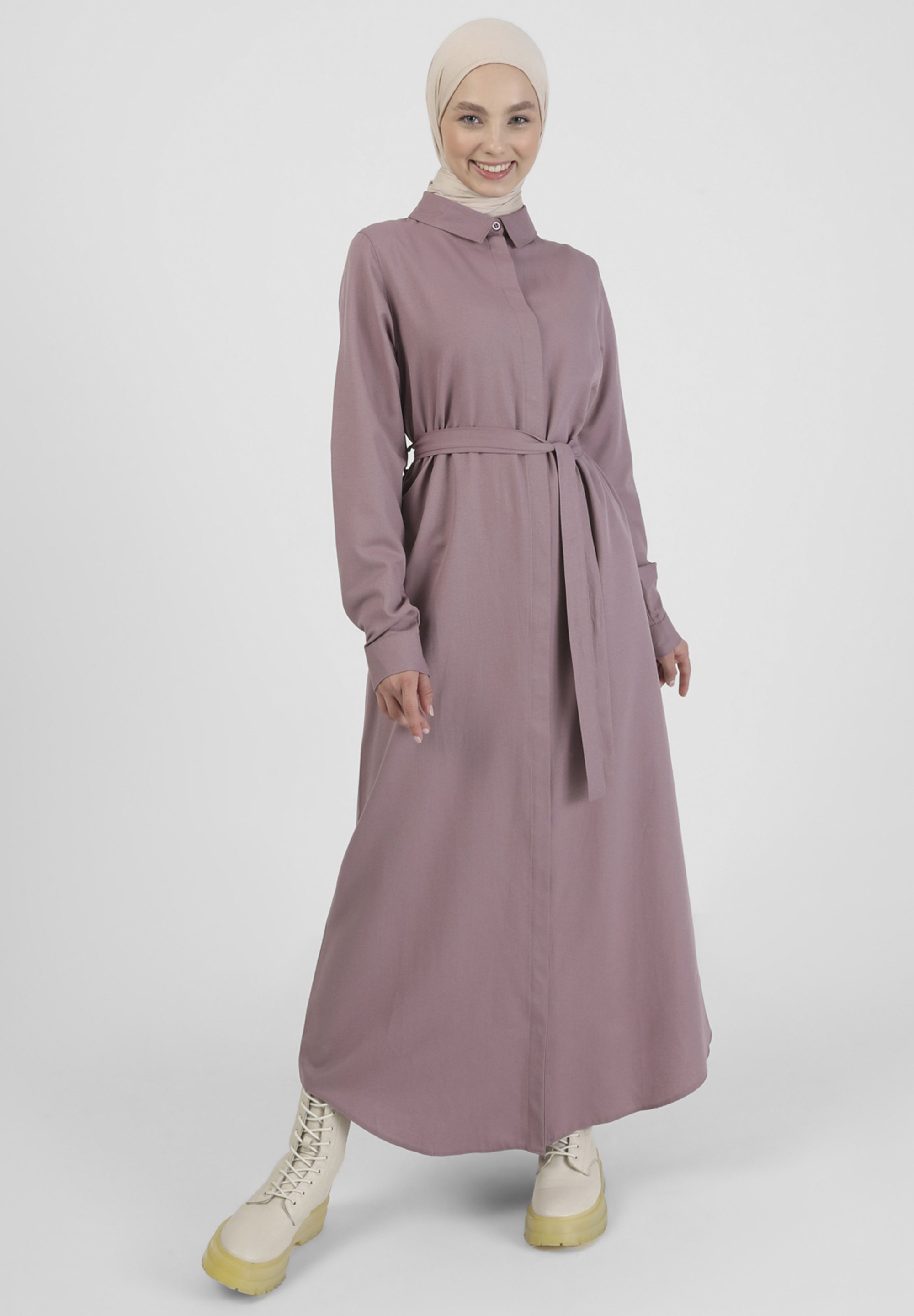 modanisa shirt dress Modanisa Shirt dress - lilac