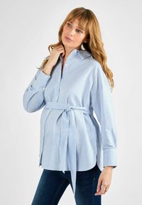 MATERNITY FIT - STRIPE - Camicia - blue