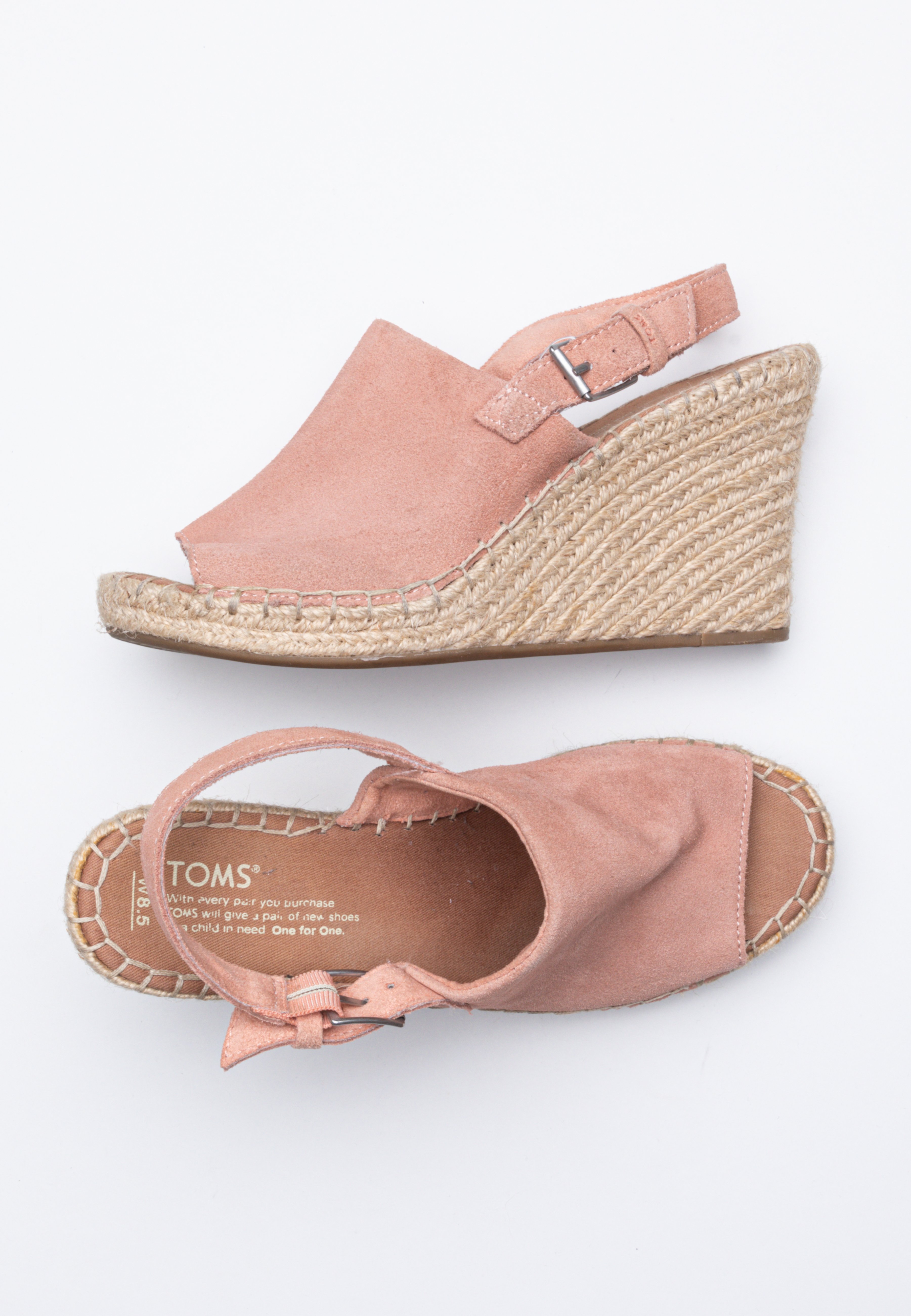 TOMS Sandalen met sleehak - pink/donkerroze - Zalando.nl