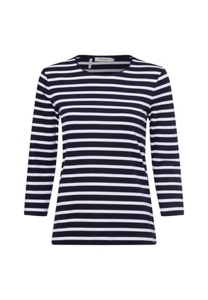 Langarmshirt - marine weiß