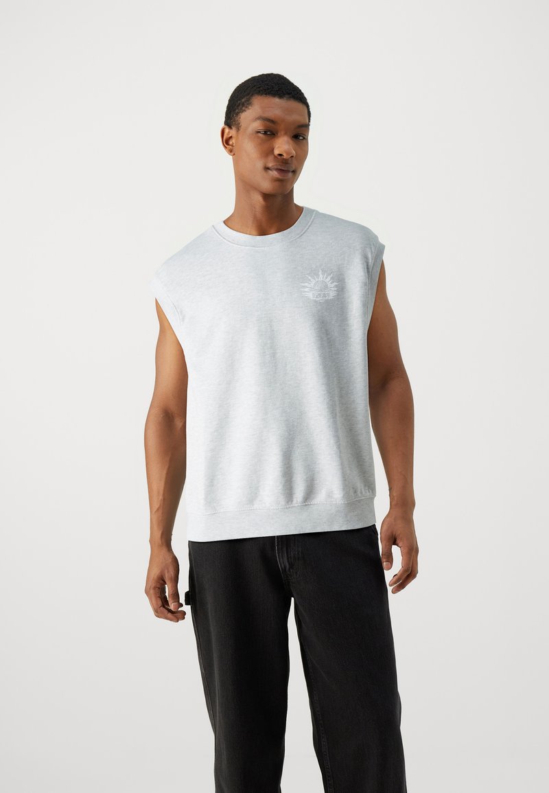 Replay M9Z1 T-SHIRT - T-shirt med print - ash grey melange