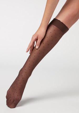 Calzedonia PATTERNED - Chaussettes hautes - braun