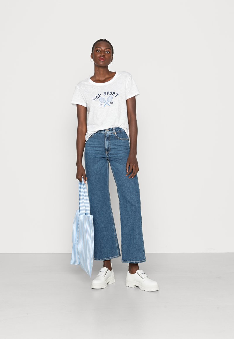 Damen T-Shirts | GAP ATHLETIC T-Shirt print white/blau - KW33150 Damen T-Shirts | GAP ATHLETIC T-Shirt print white/blau - KW33150