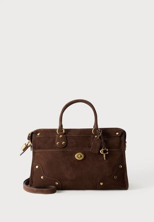 COACH, RHYDER SATCHEL - Handbag - dark chocolate