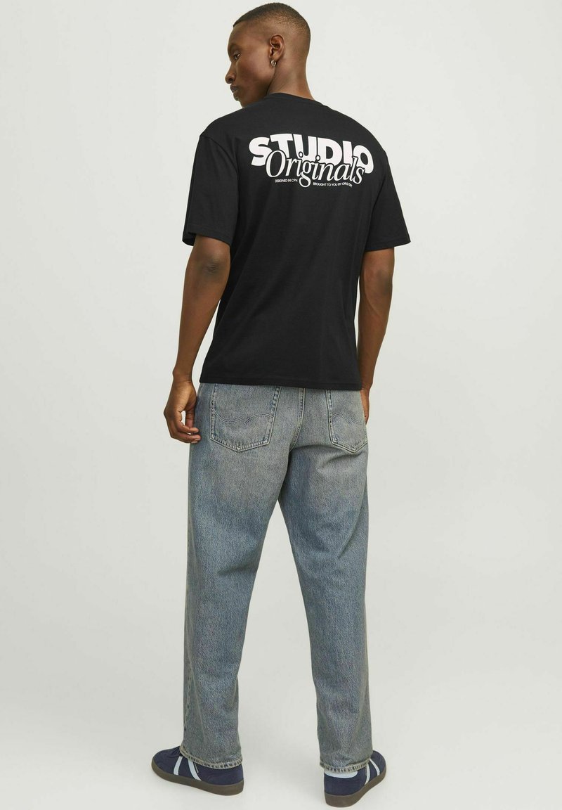 Jack & Jones JORVESTERBRO BACK SS CREW NECK  - Print T-shirt - black