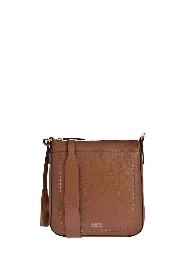 Loxwood IVY - EN CUIR GRAINÉ PIQUÉ MAIN CONTRASTÉ - Sac bandoulière - honey