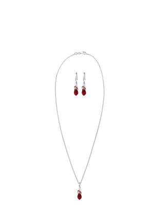 SPARKLING BASIC SET - MIT KRISTALLEN VON SWAROVSKI® - Øreringe - dunkelrot