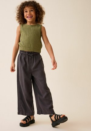 TEXTURED-REGULAR FIT - Linne - khaki green