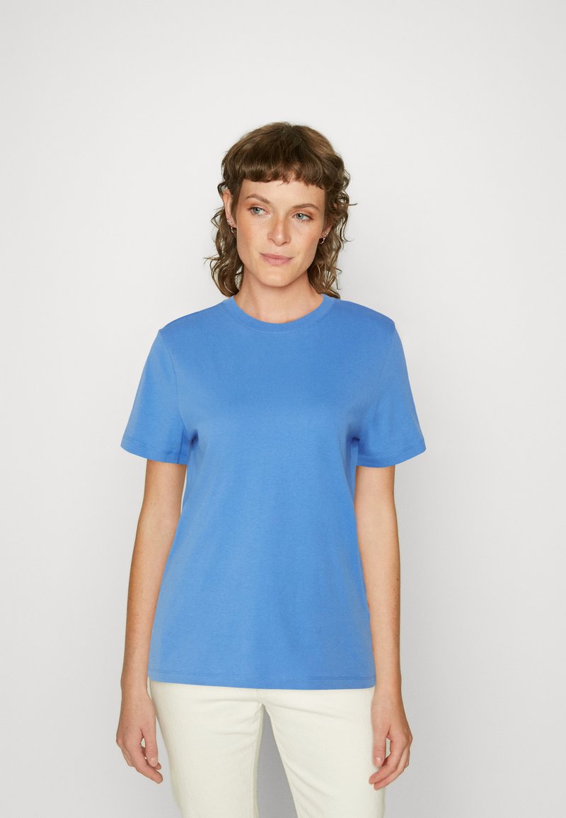Selected Femme SLFMYESSENTIAL O NECK - Paprasti marškinėliai - ultramarine