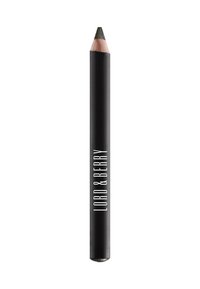 Schwarzer Eyelinerstift mit einer angespitzten Spitze. Mit weißem Markennamen "LORD & BERRY". Glatte, matte Oberfläche.