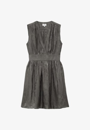 & OTHER STORIES, & OTHER STORIES JACQUARD MINI DRESS - Robe de jour - dark grey