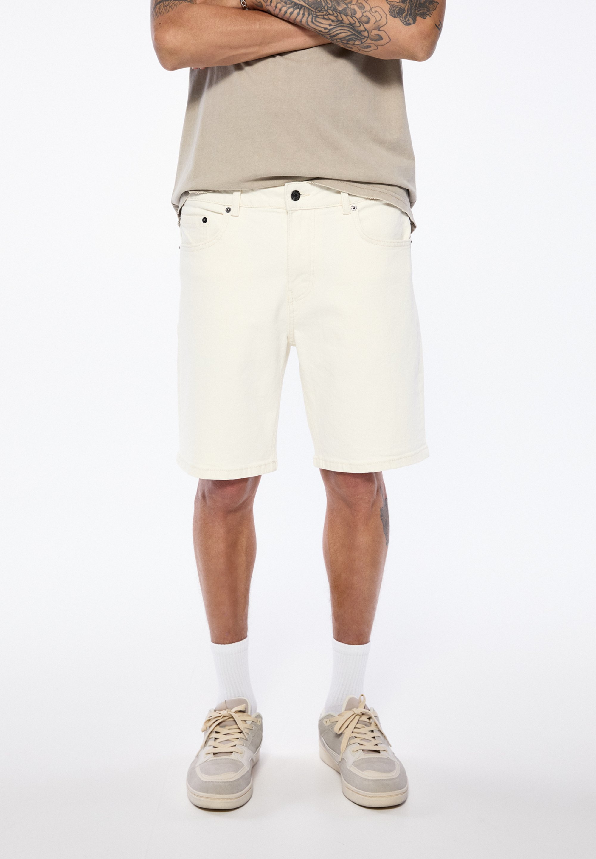 Short Pull&Bear Bleu été Taille 38 | Short Bermuda Jean Très Bon état Peu Porté