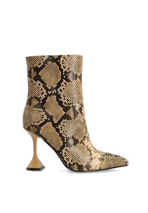 sacha, GRÜNE STIEFELETTEN MIT TRICHTERABSATZ - Bottines à talons hauts - beige