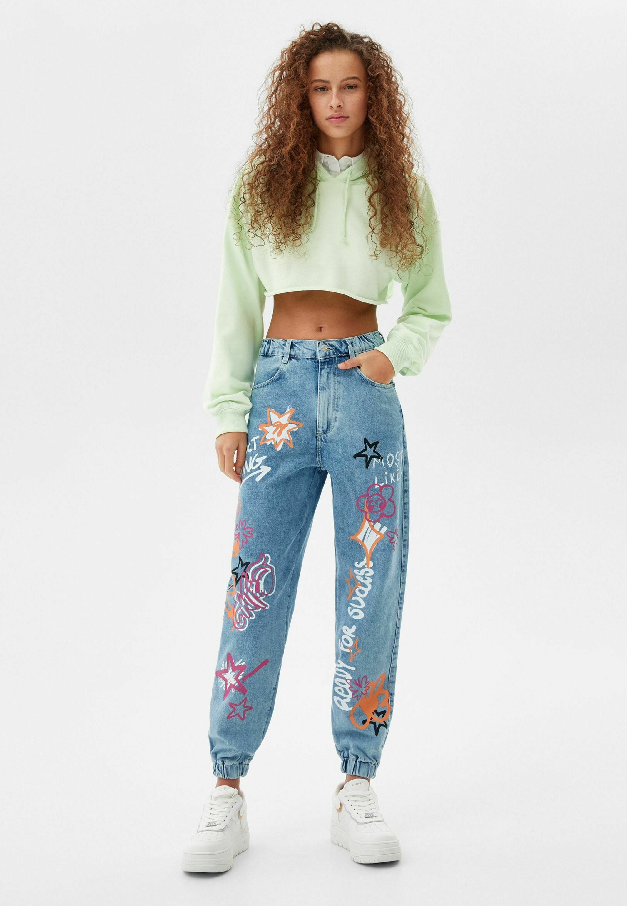 Bershka Jeans Tapered Fit - light blue denim/carta da zucchero - Zalando.it