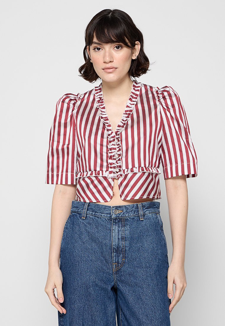 sandro Blouse bordeauxrood