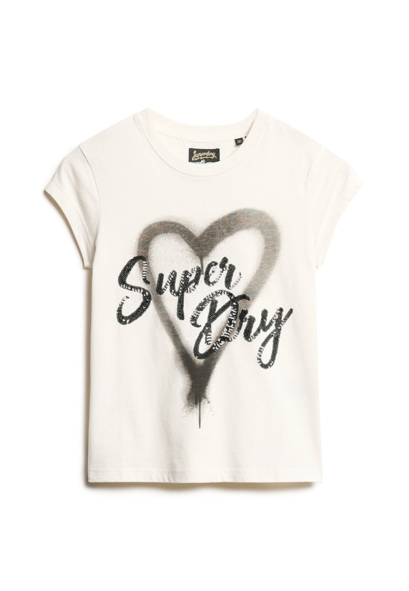 Superdry & Co T-shirt print wit Superdry & Co T-shirt print wit
