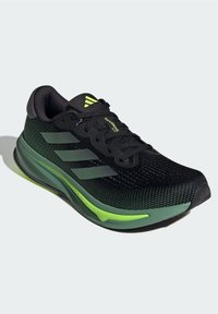 adidas Performance SUPERNOVA RISE - Hardloopschoenen voor op de weg - core black   preloved green   lucid lemon