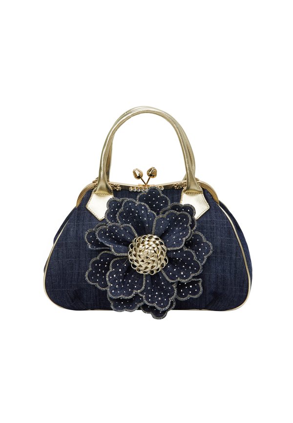 Handtasche - gold denim
