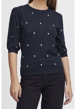 Stickad tröja - dark blue