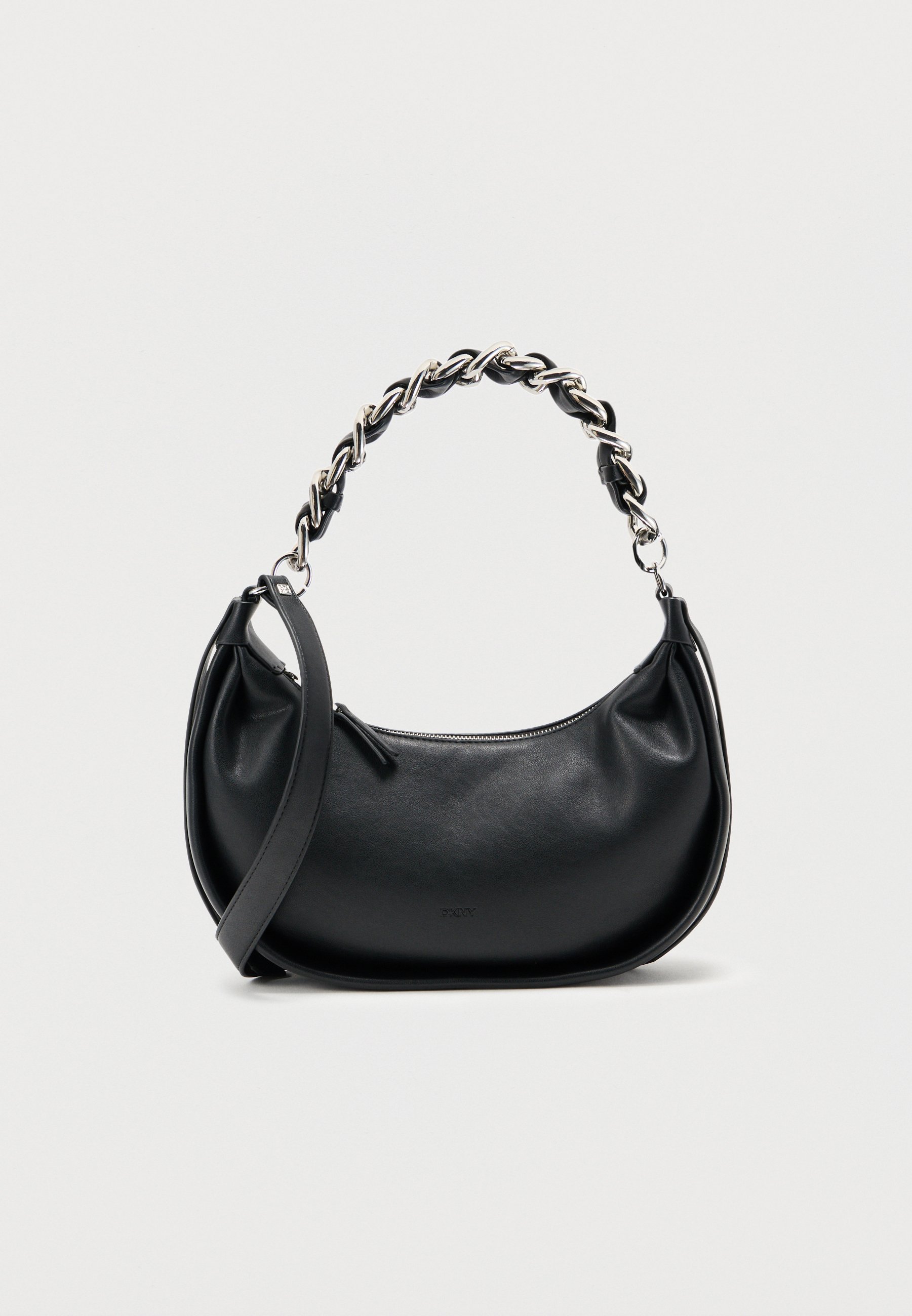 DKNY Women's Orion Flap Shoulder Bag - Pebbled Leather With Snakeskin Detail