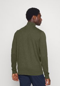 Selected Homme SLHBERG HALF ZIP  - Stickad tröja - forest night melange