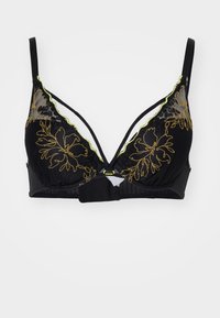 PULP SPICE BRA - Push-up bra - black/yellow