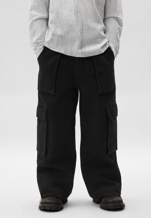 Flared Jeans - black