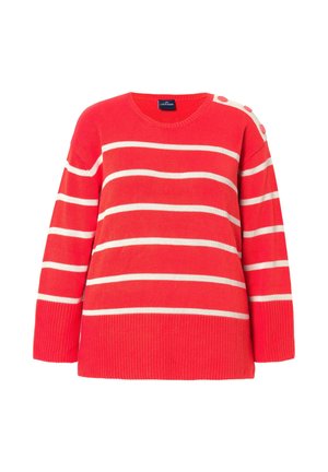 LAURASØN, Striktrøje - light red
