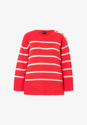 LAURASØN, Striktrøje - light red