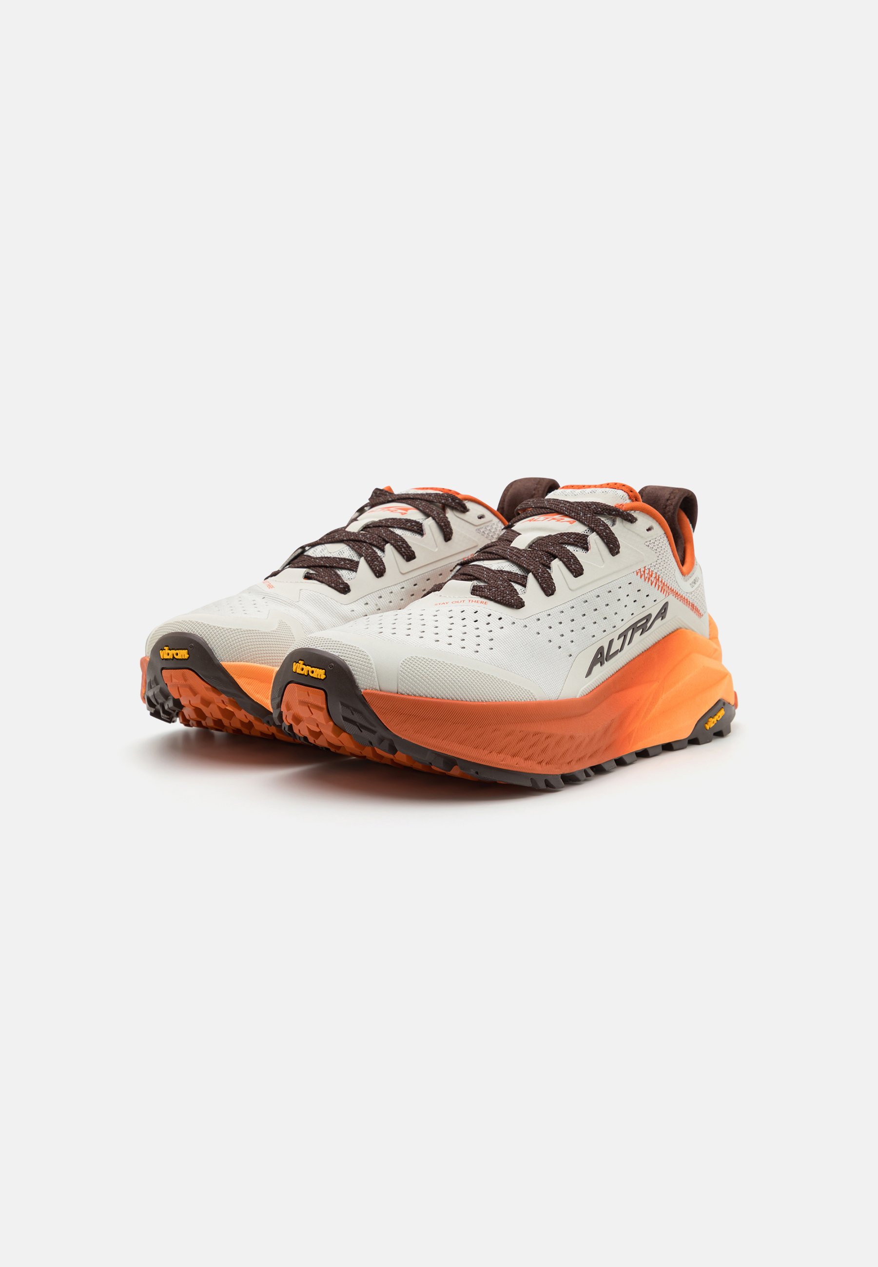 Altra OLYMPUS 6 - Trail running shoes - gray/orange/grey