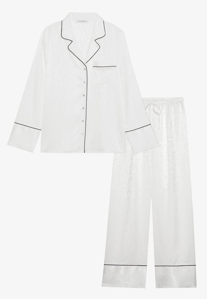 Anna Field TONAL SNAKE PRINT SET - Pyjamas - white - Zalando.co.uk