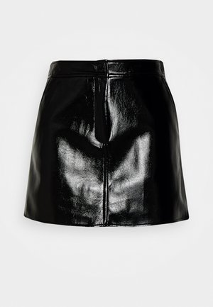 MICHAEL Michael Kors PATENT SKIRT - Mini skirts - black
