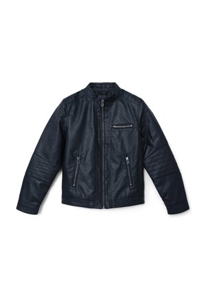 BIKER EFFETTO - Veste en similicuir - nero ultrablack