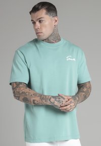 SIKSILK SCRIPT  - T-shirt con stampa - green