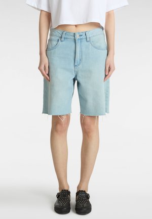 SIRELLE CUT-OFF JORTS - Farkkushortsit - light stonewash