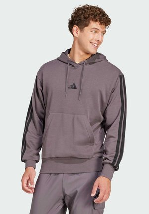 adidas Sportswear ESSENTIALS-STRIPE FRENCH - Sweatshirt - grey strata black