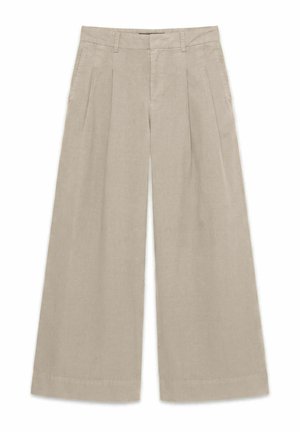 Vero Moda, TROUSERS VMNOVA MID WAIST TROUSERS - Pantalon classique - cement