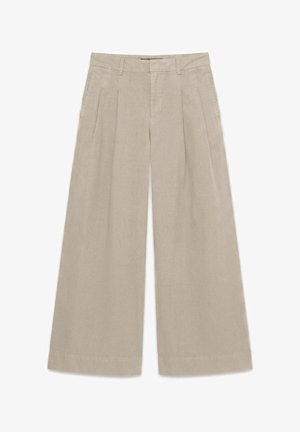 Vero Moda, TROUSERS VMNOVA MID WAIST TROUSERS - Pantalon classique - cement