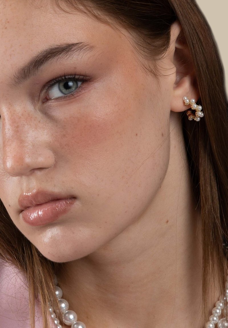 SNÖ of Sweden MAYFAIR IRREGULAR - Örhänge - g white