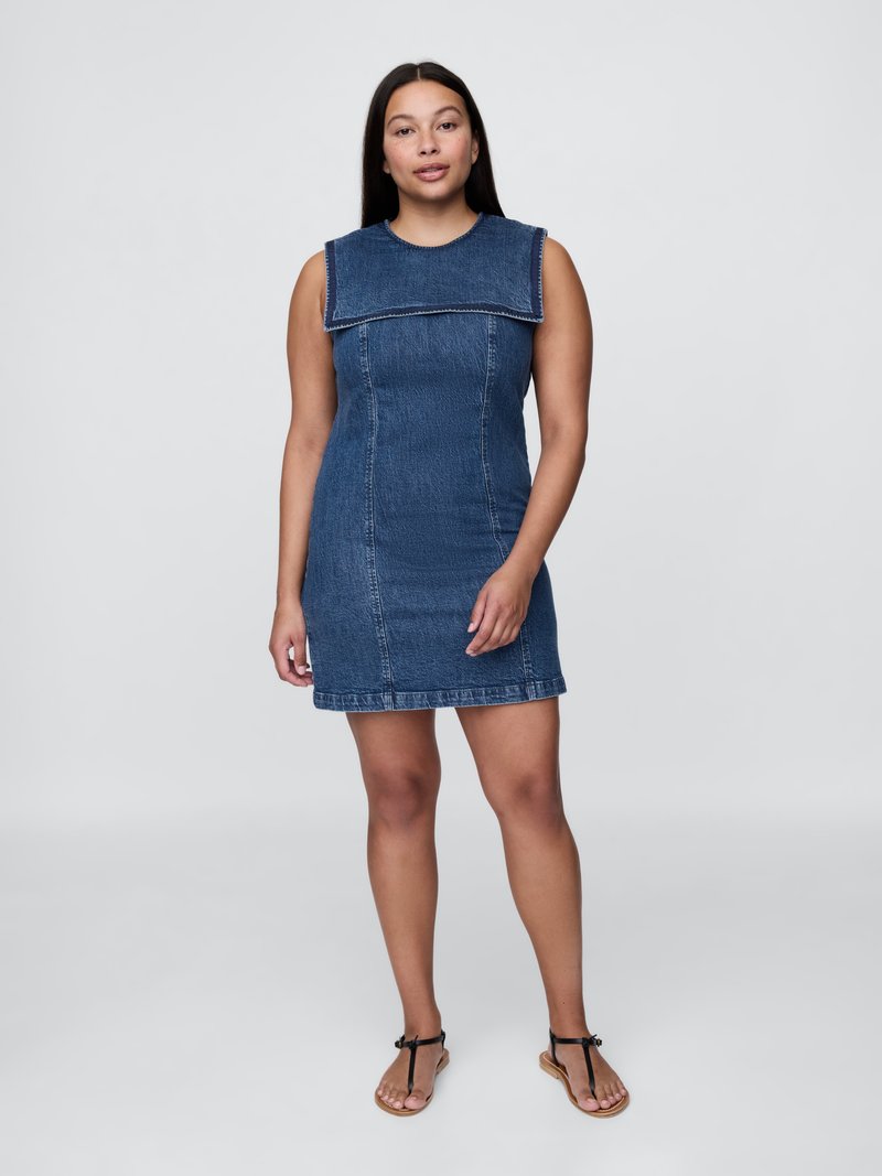 GAP GAP X DOEN SAILOR DRESS - Denim dress - medium indigo/blue - Zalando