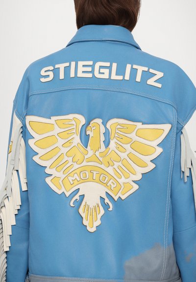 Stieglitz KISHA - Casaco de couro - blue